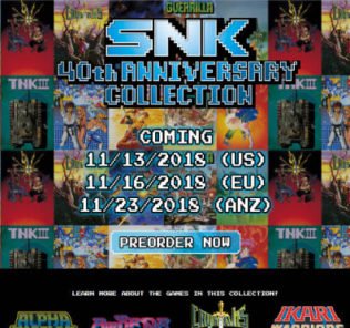 SNK 40th Anniversary Collection: uno sguardo alla collezione di giochi SNK per Nintendo Switch snk 40th anniversary per switch